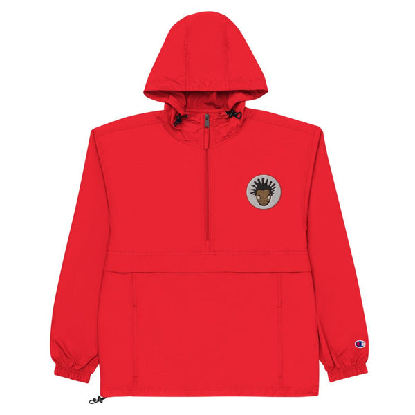 Red champion clearance packable jacket