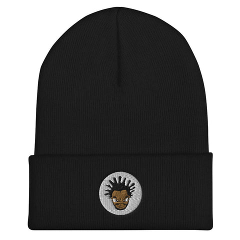 Jeru The Damaja - White Logo Cuffed Beanie - Jeru The Damaja